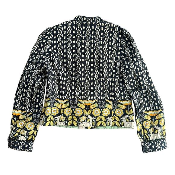 Elevenses Anthro Valentina Adjustable Floral Cottagecore Quilted Jacket Size 12 - Picture 2 of 4